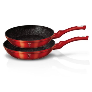 Set 2 tigai marmorate (3 straturi) Metalic Line Burgundy Berlinger Haus BH 1612N Set 2 tigai marmorate (3 straturi) Metalic Line Burgundy Berlinger Haus BH 1612N