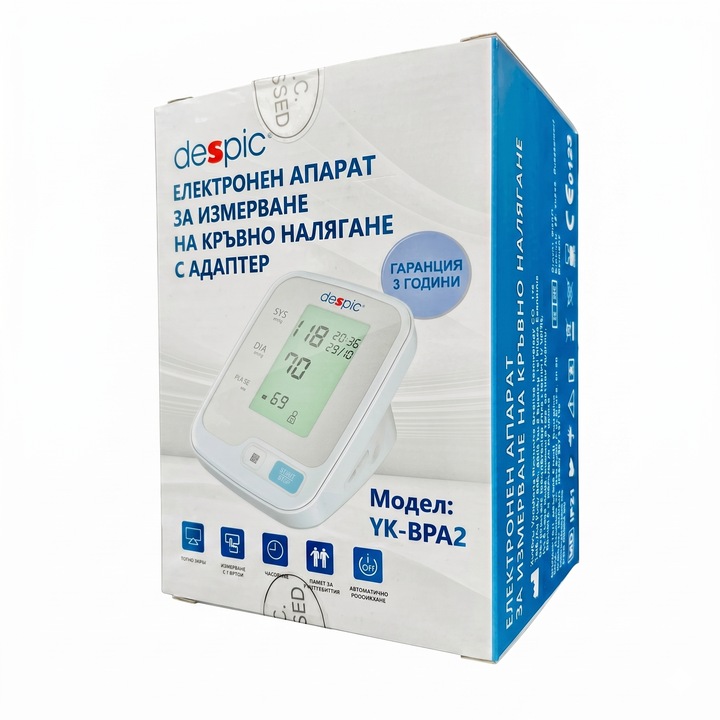 Despic® YK-BPA2 — elektronikus vérnyomásmérő