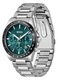 Мъжки часовник Hugo Boss Strike 1514241, Сребрист / Зелен