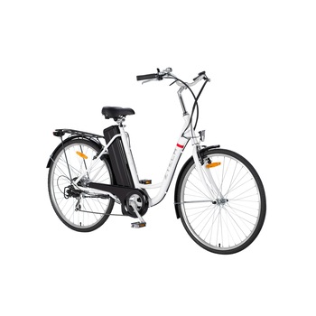 Bicicleta electrica Z-tech Barcelona, autonomie 45km, 36V 12Ah, culoare alb Bicicleta electrica Z-tech Barcelona, autonomie 45km, 36V 12Ah, culoare alb