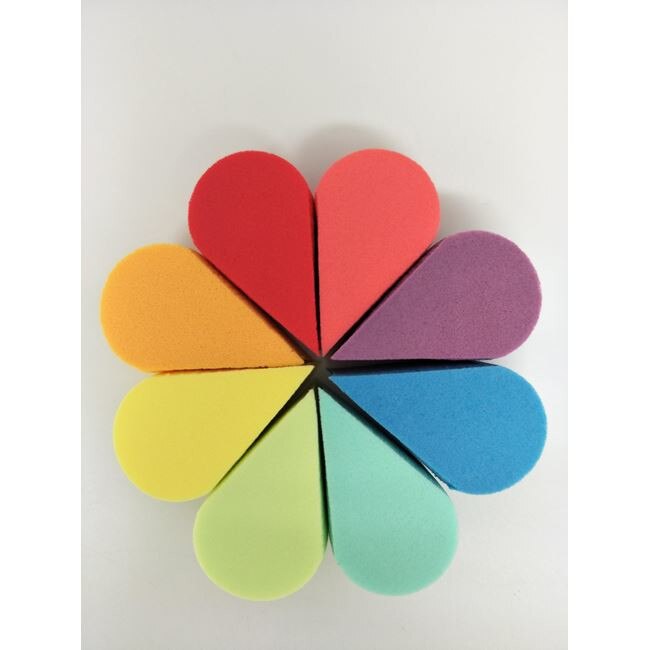 Set 8 buretei cosmetici, Zola® in forma de lacrima, colorati