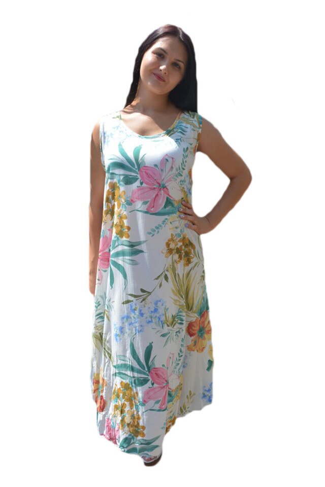 Rochie Anda casual din tricot cu imprimeu multicolor si nasturi,D&J Exclusive, Multicolor