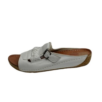 Papuci cu platforma medie, D&J Exclusive, Alb, 40 Papuci cu platforma medie, D&J Exclusive, Alb, 40