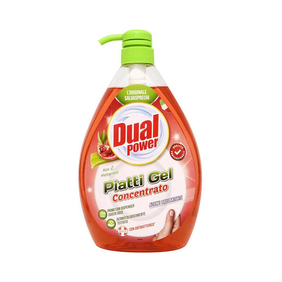 Detergent Concentrat Vase Dual Power cu Aloe si Rodie 1000 Ml