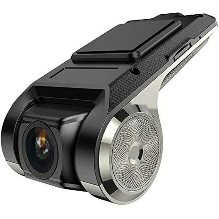 Camera auto H846606, K0579-CJ-260824-2723, Full HD 1080p, unghi de 170°, Wi-Fi/GPS/ADAS, G-sensor, inregistrare bucla, detectie miscare, negru