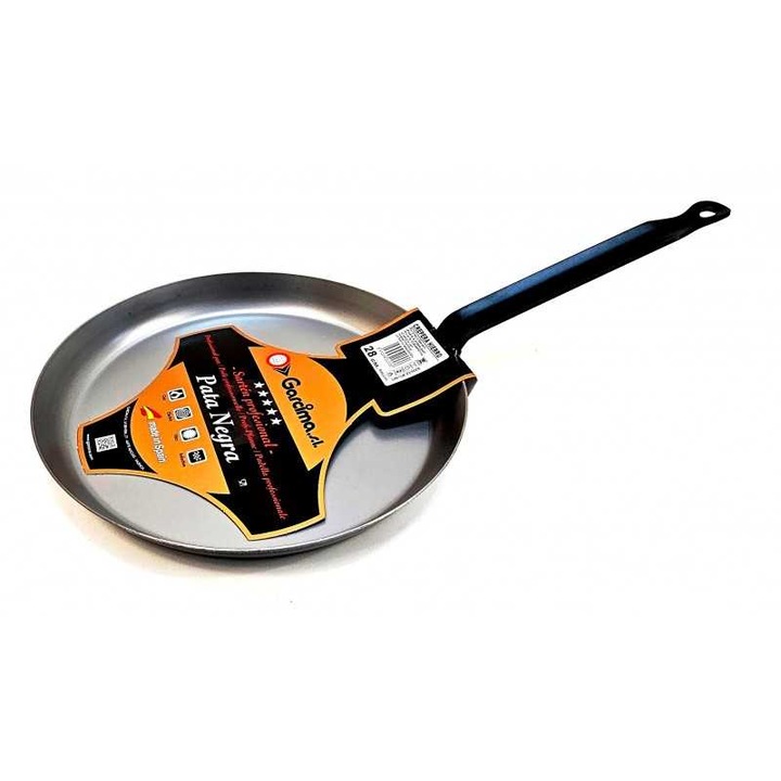 Tigaie pentru clatite, crepera, diametru 28 cm, otel carbon, Garcima, GRC20053