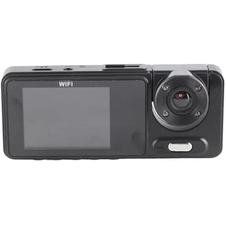 Camera de bord 3-canale K0582-CJ-260824-2165, Full HD front 1080p (1680x960), cabina 640x480, camera spate, Wi-Fi, vizibilitate nocturna, negru