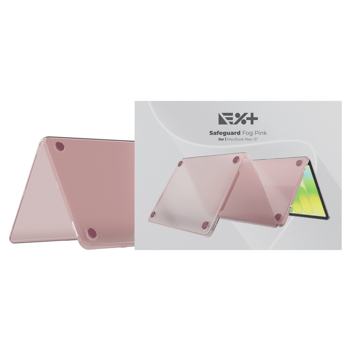 Калъф NOA Safeguard, съвместим с MacBook Neo 13", розов
