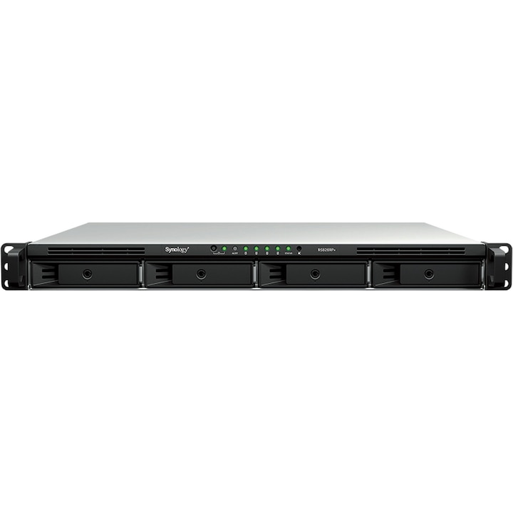 NAS Synology RackStation RS826RP+, 4-Bay, AMD Ryzen V1500B, 4 GB DDR4 ECC SODIMM, 4x 1GbE, 1U Rack