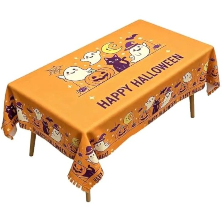 Halloween asztalterítő dekorációkkal - Halloween asztalhuzat