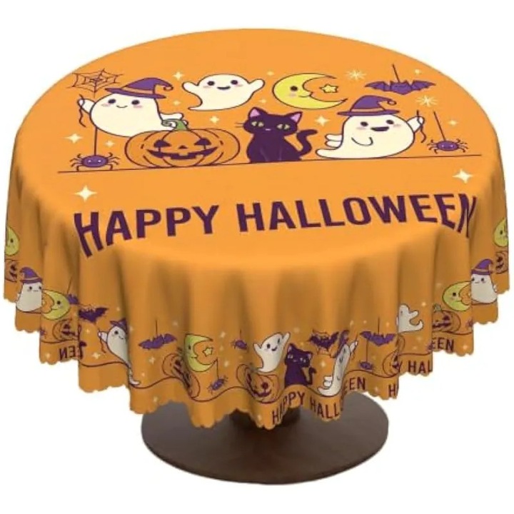 Általános asztalterítő Halloween dekorációval - Halloween asztalterítő