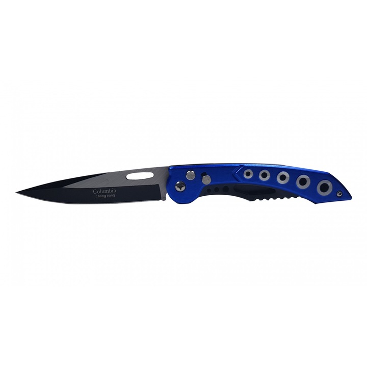 Cutit stainless steel albastru cu prindere curea 22 cm​