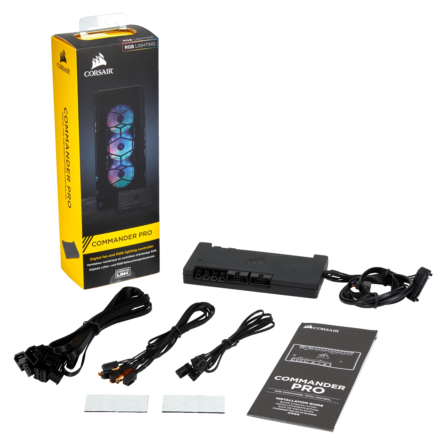 Corsair SP140 ・120 RGB PRO COMMANDER PRO HUB intern USB 2.0 Corsair iCUE Commander PRO, controler