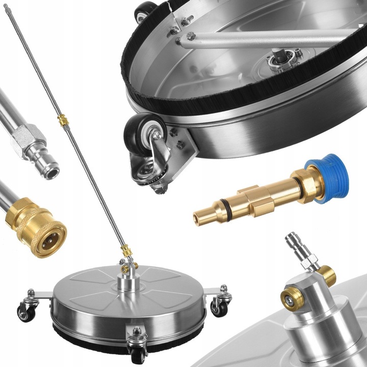 Perie Rotativa SCX15 INOX 276 bar pentru Curatat Pavaj 15" (38 cm) + Adapter Lavor / Parkside