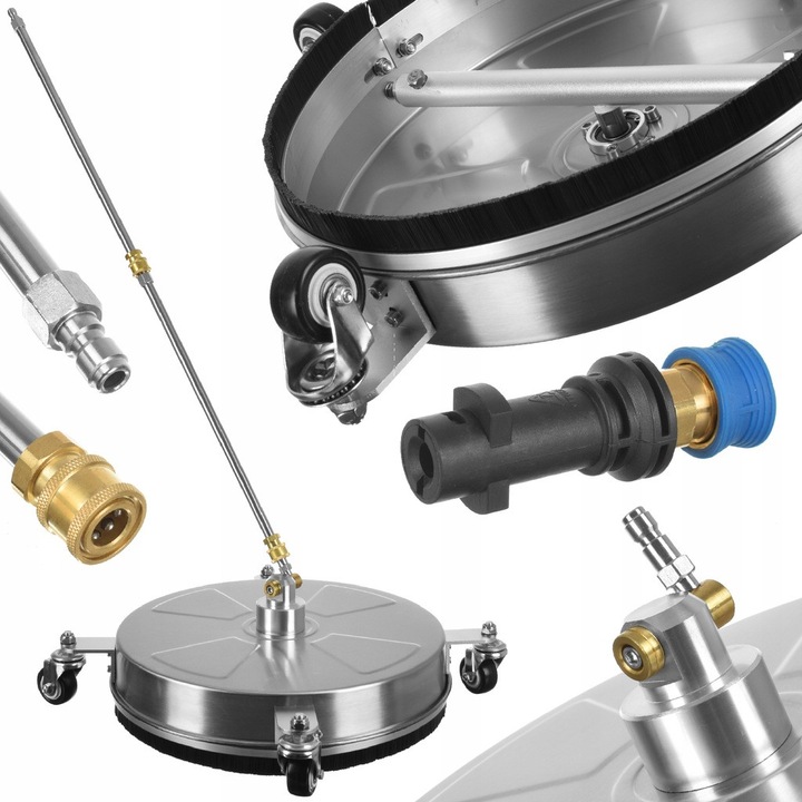 Perie Rotativa SCX15 INOX 276 bar pentru Curatat Pavaj 15" (38 cm) + Adapter Seria K