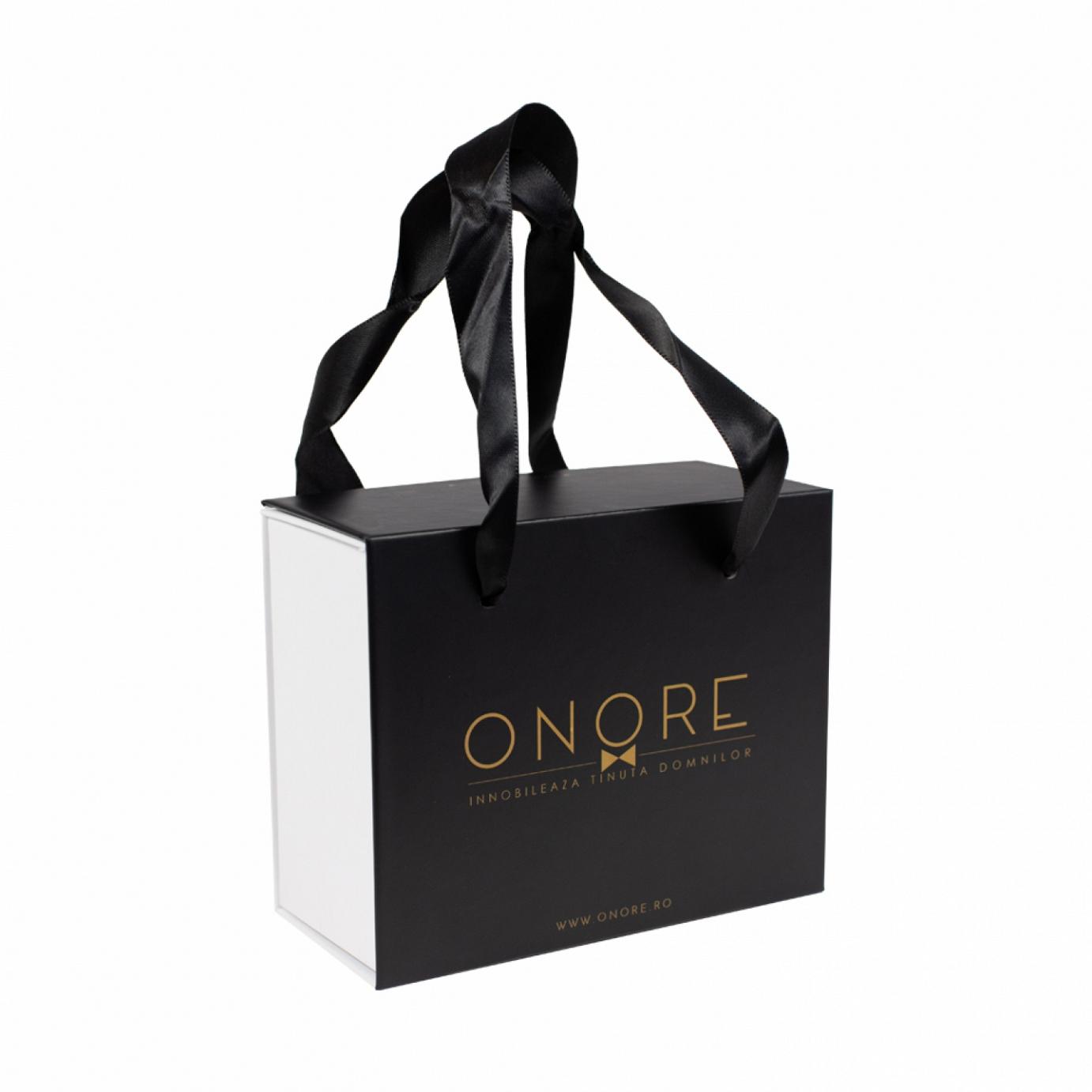 Papion clasic, Onore, crem, microfibra, 12 x 7 cm