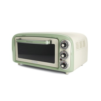 Cuptor electric Ariete, Vintage 979, 18 l, 1380 W, Rustic, Crem / Verde Cuptor electric Ariete, Vintage 979, 18 l, 1380 W, Rustic, Crem / Verde