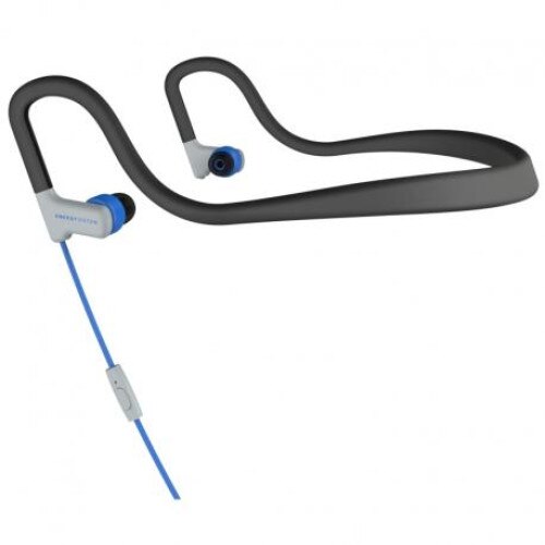 Casti audio in ear Energy Sistem SPORT 2, buton pe fir, microfon, Albastru/Negru