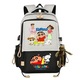 Ghiozdan textil pentru barbati cu imprimeu Crayon Shin-chan, compartiment pentru laptop, gri/negru, EMAG-OT-2253