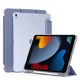 Husa pentru iPad 9 (2021) 10,2 inch PRE-CJk0515-26-0825-1533, tri-fold din silicon cu suport pentru stylus, magnetica, finisaj mat moale, gri lavanda