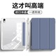 Husa pentru iPad Mini 4/5 (7,9") cu spate transparent si copertina rabatabila triplu, suport pentru stylus, lavanda-gri