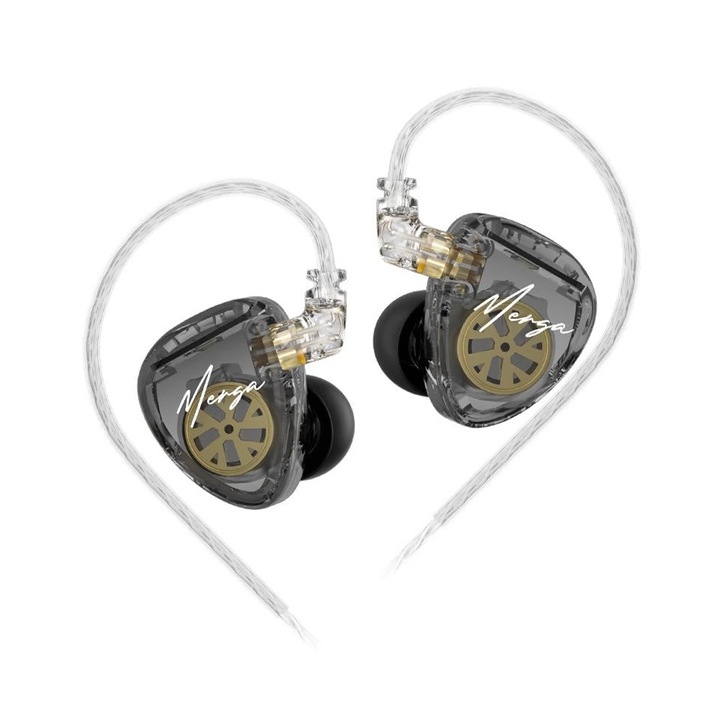 Casti in-ear, KZ Acoustics, Merga, 4 drivere dinamice, cablu 120 cm