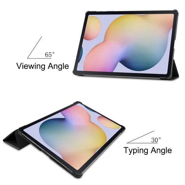 Husa folio pentru Samsung Galaxy Tab S7 Plus / Tab S8 Plus PRE-CJk0515-26-0825-4243, incarcare magnetica pentru S-Pen, sticla/forma conturata cu suport in 2 unghiuri, Negru