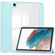 Husa pentru Samsung Galaxy Tab A9 Plus PRE-CJk0515-26-0825-4613, slot pentru stylus, spate transparent, margini din PU/TPU, albastru deschis