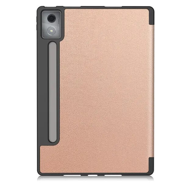 Husa tableta tri-fold Lenovo Idea Tab Pro PRE-CJk0515-26-0825-4749, din PU si PC, suport in 3 pozitii, buzunar pentru stylus, rose gold