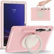 Husa tableta compatibila cu Samsung Galaxy Tab S9 FE/S9 X710/S8 X700/S7 T870, suport rotativ 360° cu inel si compartiment pentru stylus (S Pen), roz