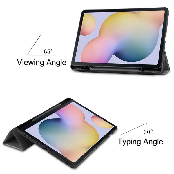 Husa pentru tableta Galaxy Tab S7/S8 cu suport pentru S Pen, piele PU, gri, cod PRE-CJk0515-26-0825-5030