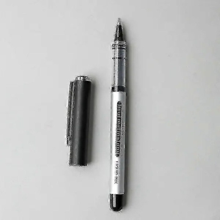 Marker pentru tatuaj si pozitionare buze/sprancene FU-K0518-260905-251, rezistent la apa, varf fin cu design in cruce, flux neted, plastic, argintiu/negru, 1 buc.