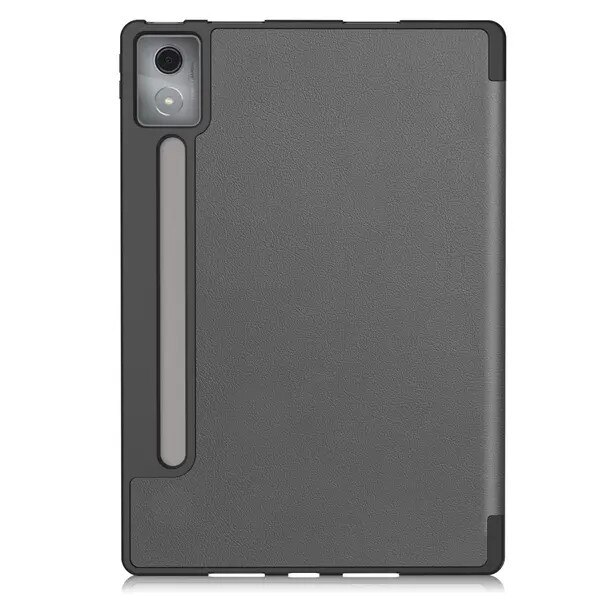 Husa tableta compatibila Lenovo Idea Tab Pro, tri-fold suport in PU piele + PC cu buzunar pentru stylus si functie wake/sleep, gri, PRE-CJk0515-26-0825-4326