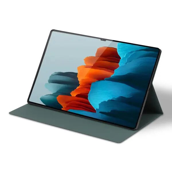 Husa tableta PRE-CJk0515-26-0825-5557 pentru Samsung Galaxy Tab S9+/S10+, piele ecologica, suport stilou, stand reglabil, protectie anti-soc si anti-zgarieturi, negru