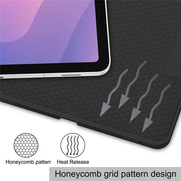 Husa pentru Samsung Galaxy Tab S11 SM-X730/SM-X736/SM-X736B, tri-fold din piele PU cu suport S Pen, functie auto sleep/wake si stand, negru