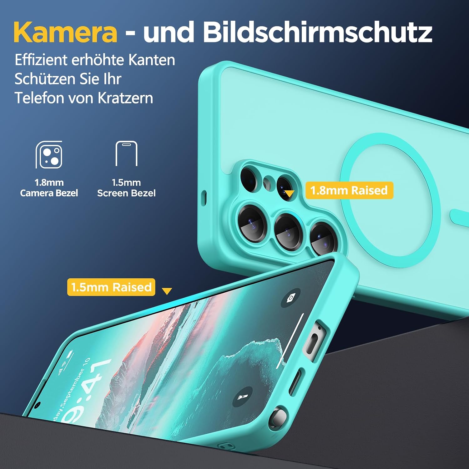 Husa pentru Samsung Galaxy S26 Ultra, Joyshell Frost Matte cu MagSafe, Protectie Completa, Verde menta