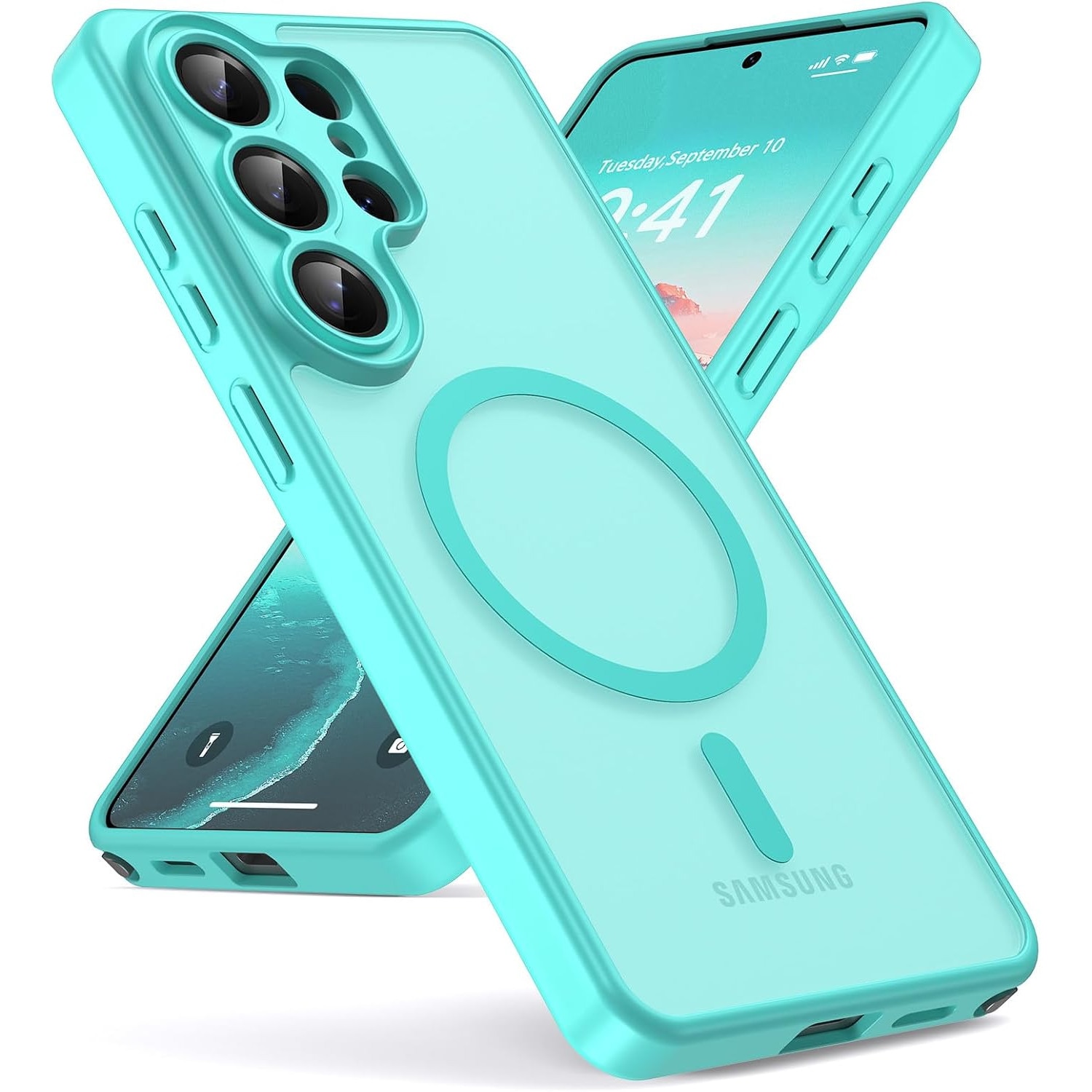 Husa pentru Samsung Galaxy S26 Ultra, Joyshell Frost Matte cu MagSafe, Protectie Completa, Verde menta