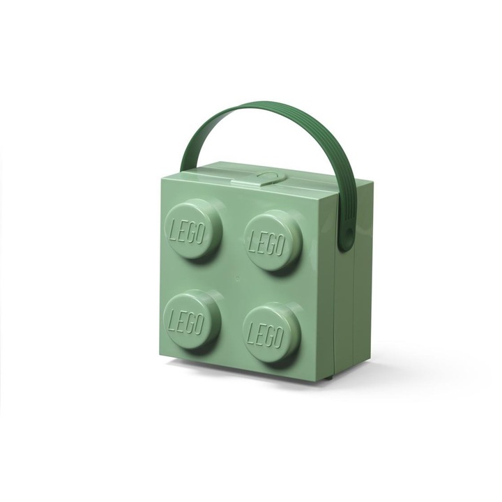 Кутия за съхранение NHG 732998 във формата на блок 2x2 с дръжка, маслина