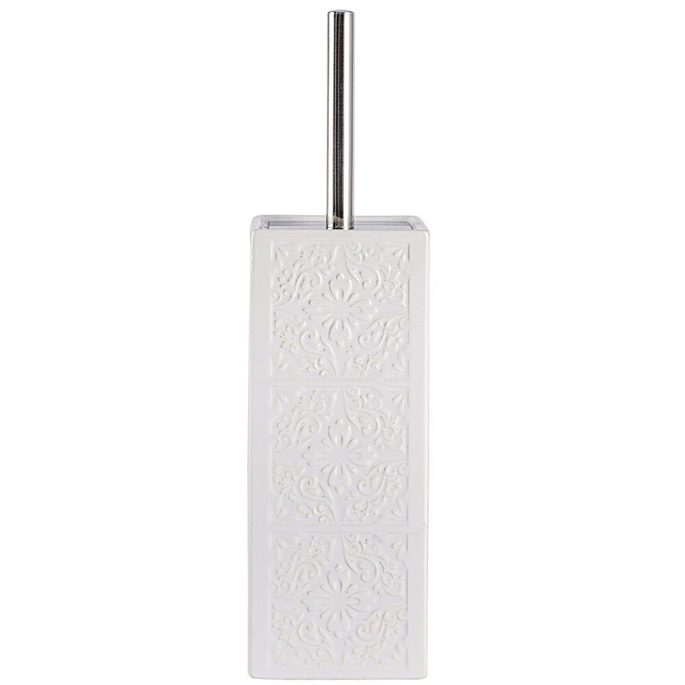 Perie WC cu suport, Wenko Cordoba, Alb