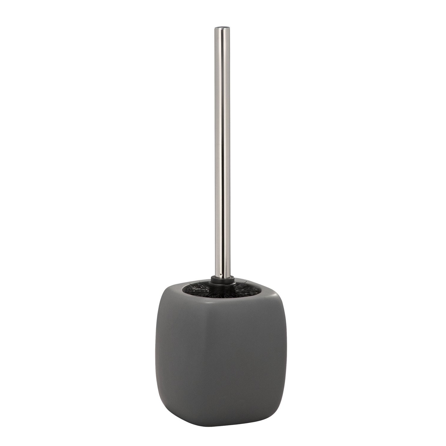 Set perie si suport pentru perie WC Wenko Faro, Gri