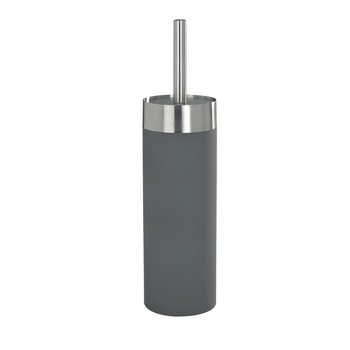 Suport perie CRETA GREY + perie pentru toaleta, WENKO Suport perie CRETA GREY + perie pentru toaleta, WENKO