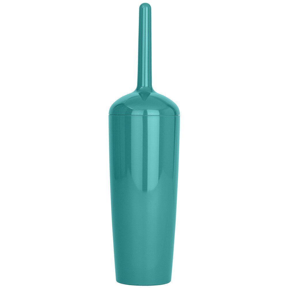 Perie WC cu suport COCKTAIL PETROL, Wenko, Plastic, Verde