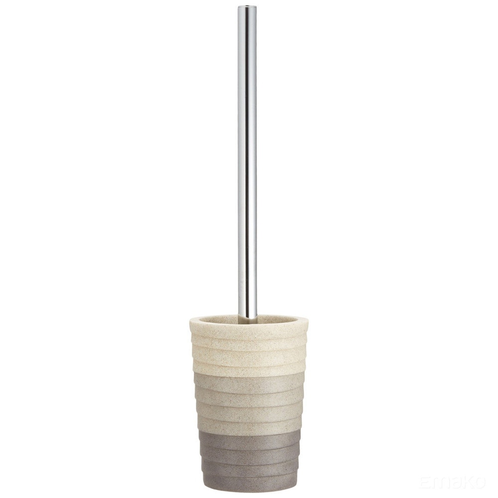 Perie pentru toaleta si suport pentru aceasta, Wenko, 37 x 10 cm