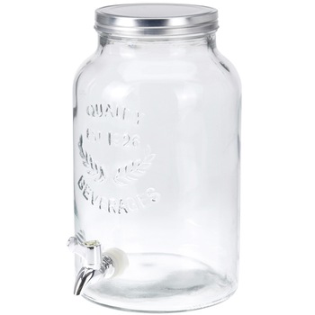 Borcan cu robinet si capac, EH Excellent Houseware, 5,5 L, Transparent Borcan cu robinet si capac, EH Excellent Houseware, 5,5 L, Transparent