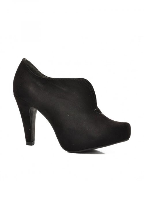 Botine cu toc, Dama, Textil, Marco Tozzi, Negru, 40