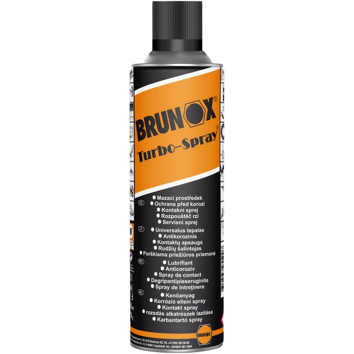 Spray tehnic lubrifiant multifunctional, Brunox Turbo-Spray, 5 in 1, 500ml