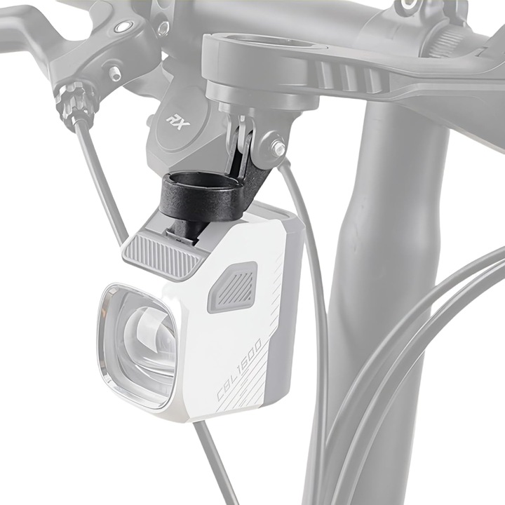 Adaptor montare pentru lampa bicicleta compatibil Magic Shine CBL1600, reglabil cu eliberare rapida, compatibil ghidon universal, negru, cod emag-CWS-26082530