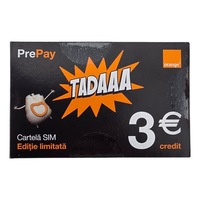 Cartela cu numar nou Orange PrePay SIM 3 EURO
