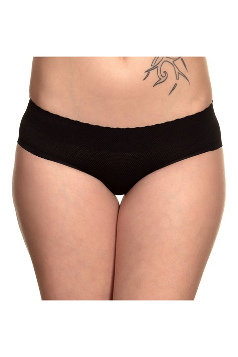 Bikini modelator, efect de fund bombat, Body Babe, Negru, S-M