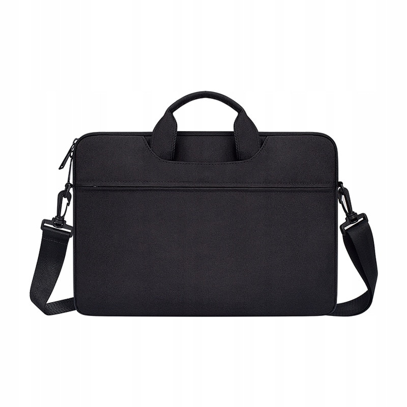 Devia, torba pentru laptop din poliester, rezistenta la apa, cu protectie antisoc si captuseala din lana, Justyle LUQ4F40EX, negru, 13,3"